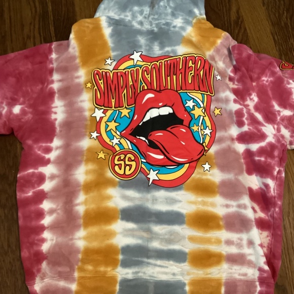 Simply Soythern tye dye hoodie ladies L - Picture 5 of 7